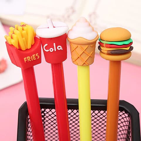 Caneta Fast Food Lanche Fofa