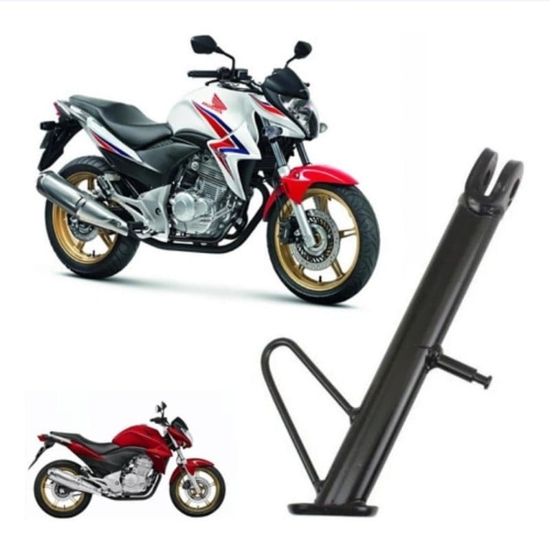 CAVALETE LATERAL PESINHO DE DESCANSO APOIO COMETA REFORÇADO MOTO HONDA CB300 - TWISTER 250 TODAS