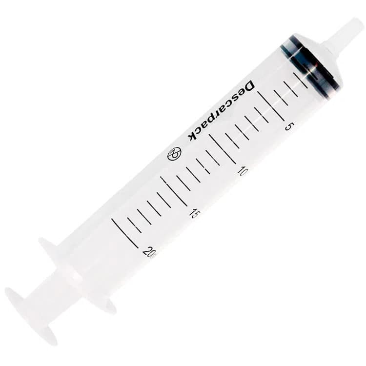 Seringa Descartável Luer Lock 20ml Sem Agulha DESCARPACK