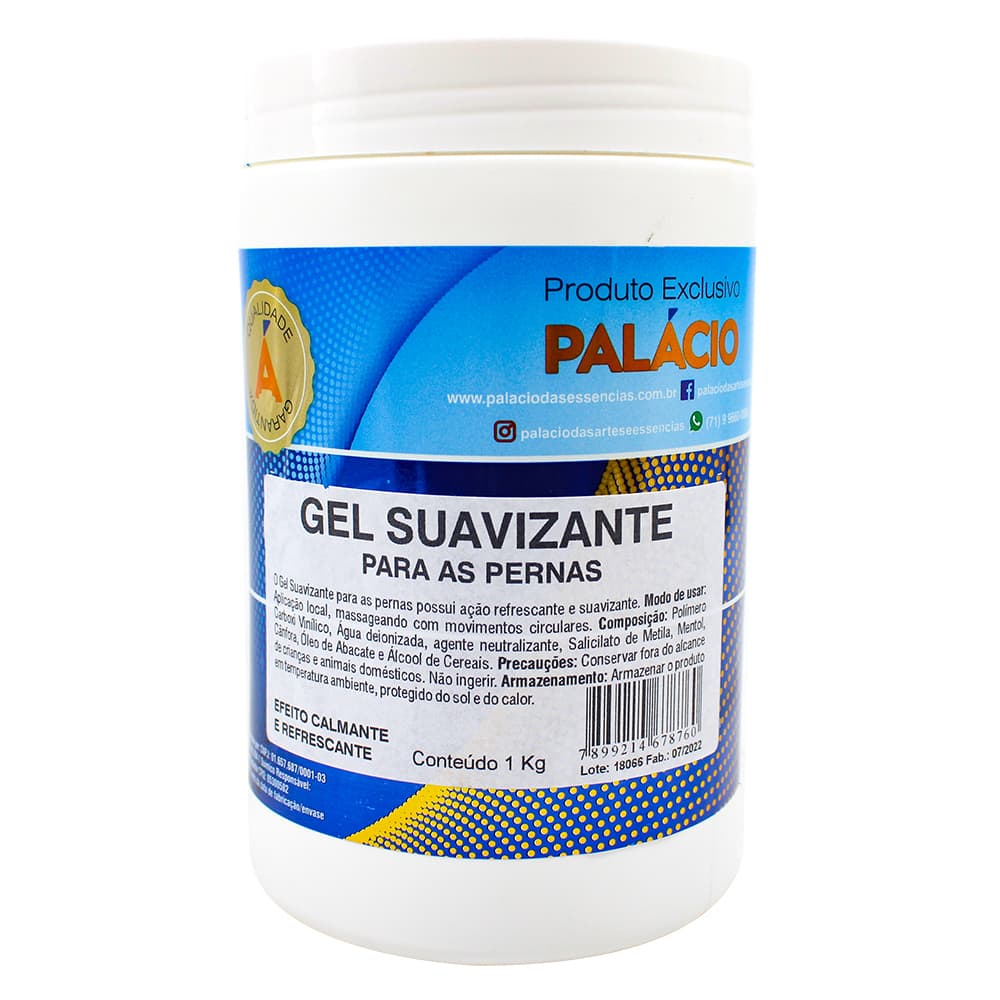 Gel Suavizante para as Pernas (Efeito Calmante e Refrescante) – 1 Kg