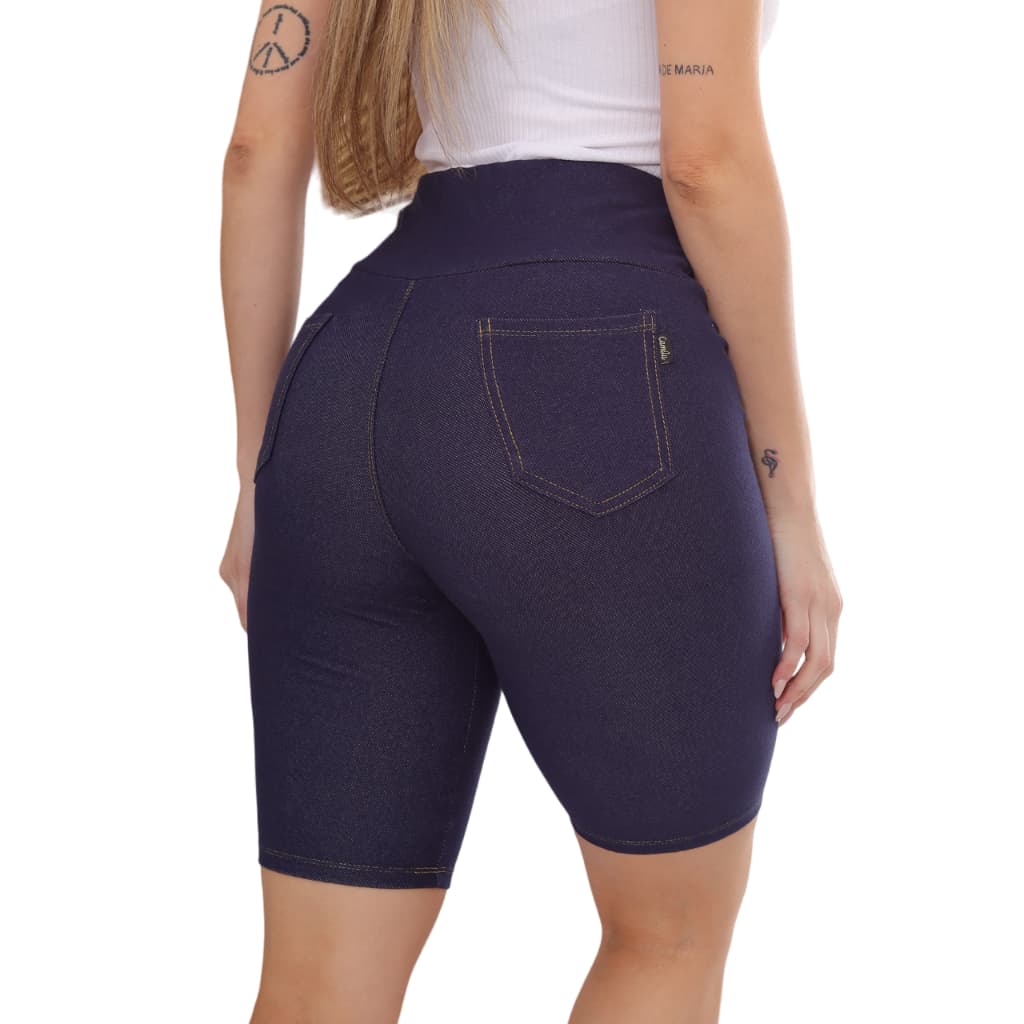 Bermuda Cotton Jeans Com Bolso Do M Ao G2