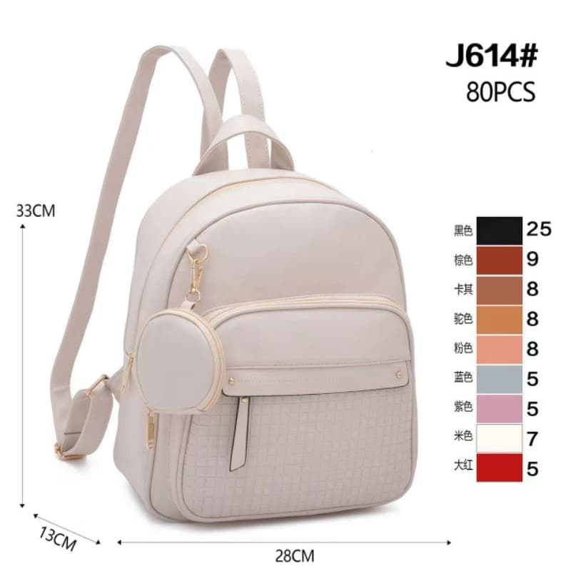mochila feminina tamanho media couro sintetico forrada