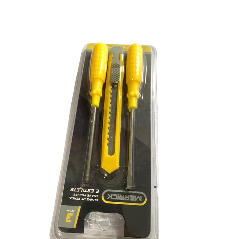 kit chave fenda /chave Philips e Estilete fino