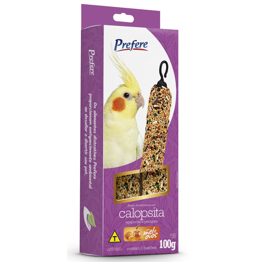 Bastão De Semente Ração Para Calopsita  Tradicional 100gr Prefere