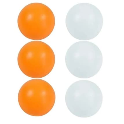 Kit com 6 Bolinhas de Ping Pong Tênis de Mesa 4cm 2 Cores