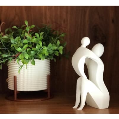Escultura Mãe e Filho Decorativa Presente Dia das mães Impressão 3D Promoção Estatueta Decorativa