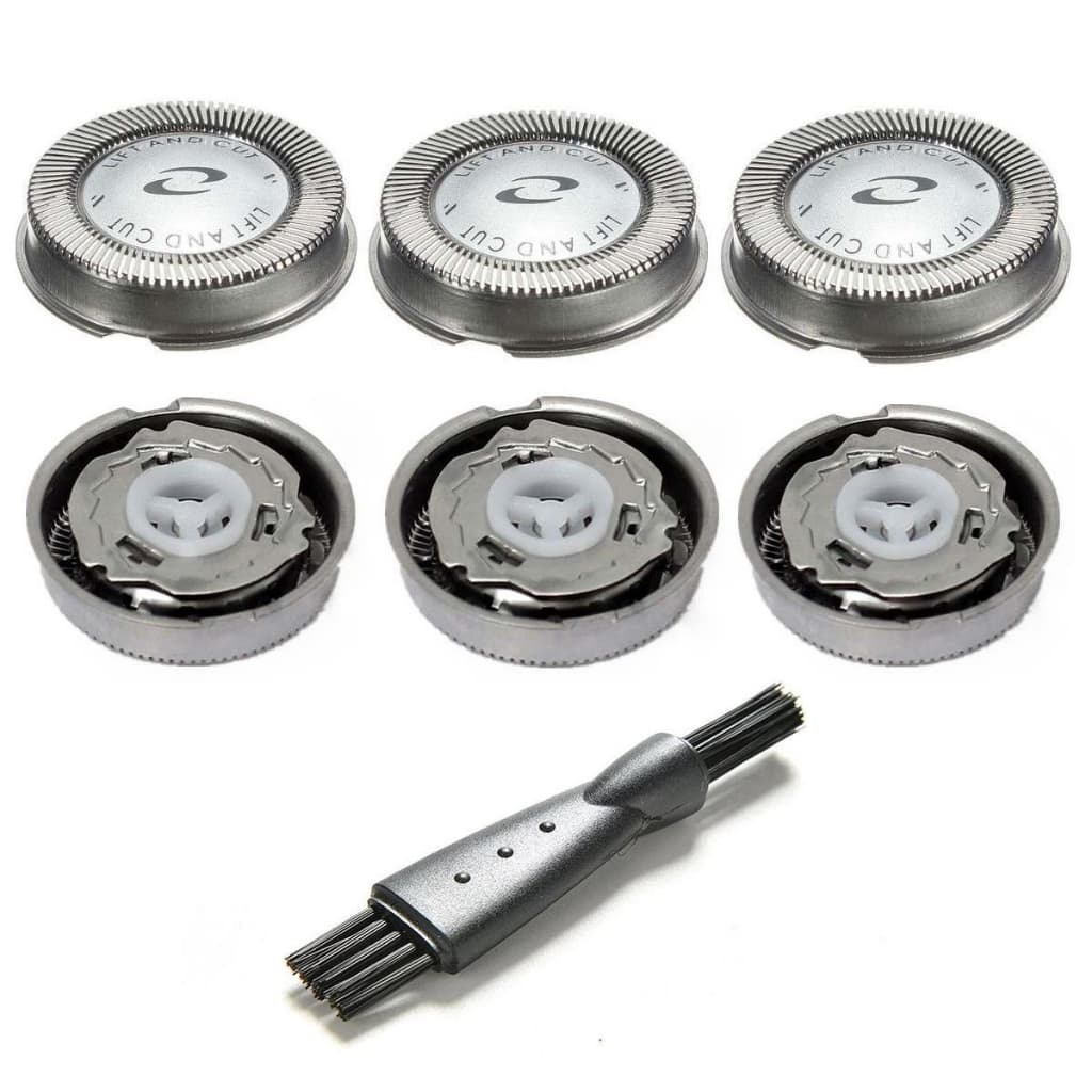 3 Lâminas de Barbear + 1x Escova de Limpeza Para Philips HQ4 HQ56 HQ55 HQ46 HQ3 HQ6900 HQ6902 HQ6904 HQ6906 HQ6996 HQ692