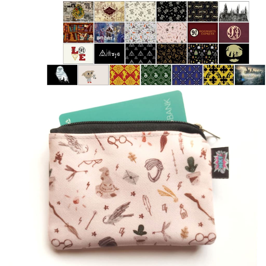 Porta Moedas / Batom / Fone / Cartão / Níquel / Bolsinha / Carteira / Mini Nécessaire Harry Potter / Filme / Livro