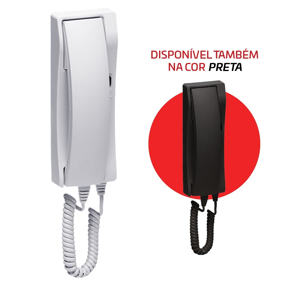 Interfone Extensão PT-3010 Para Video Porteiro PT-3000, PT-3400 e PT-3500