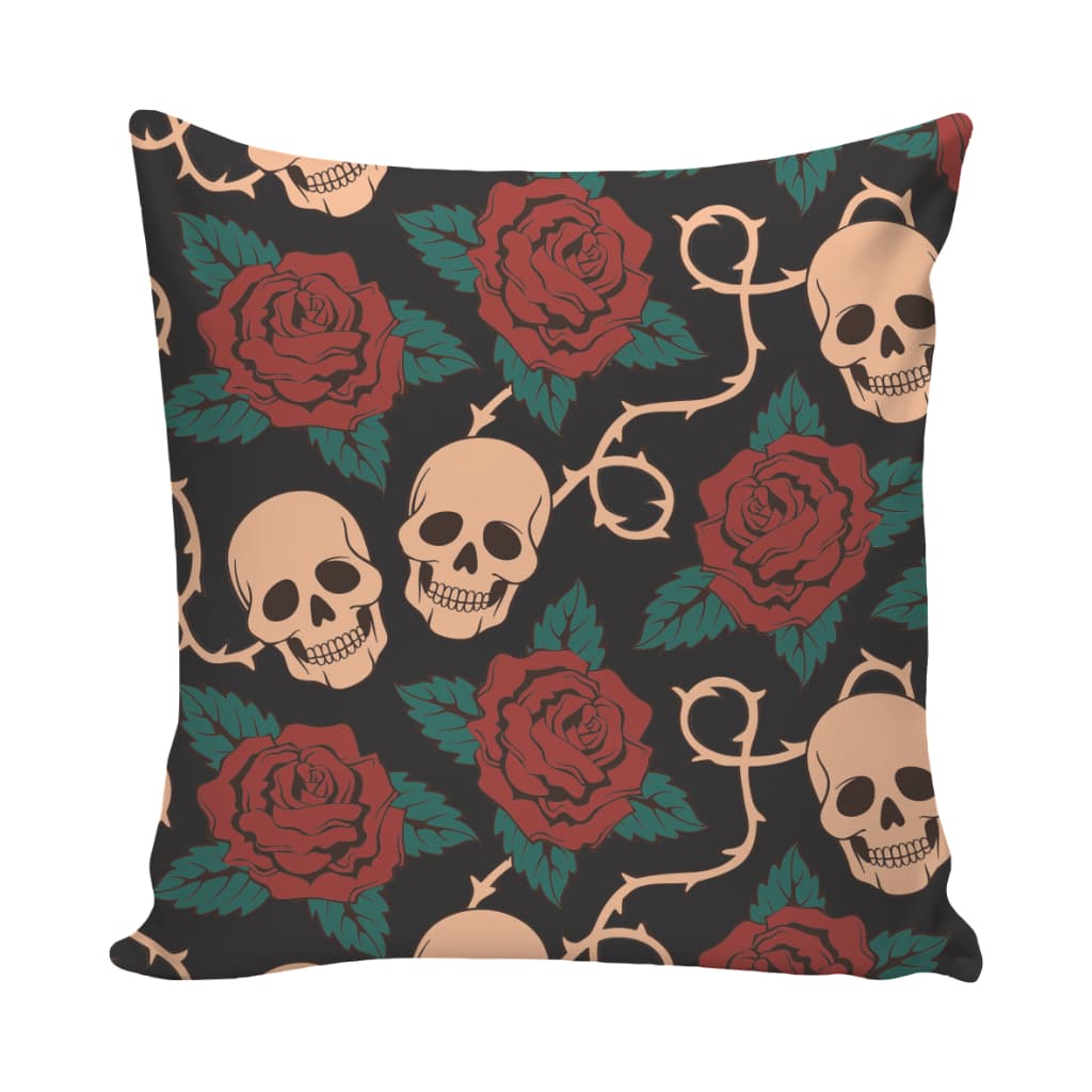 Capa De Almofada - Estampa Caveira - (40cm x 40cm) - Decoração Sofá ou Cama