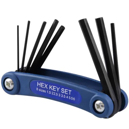 Kit Jogo De Chave Allen Tipo Canivete 8 Peças 2 A 8mm Prático Dobrável Sobrevivência Acampamento