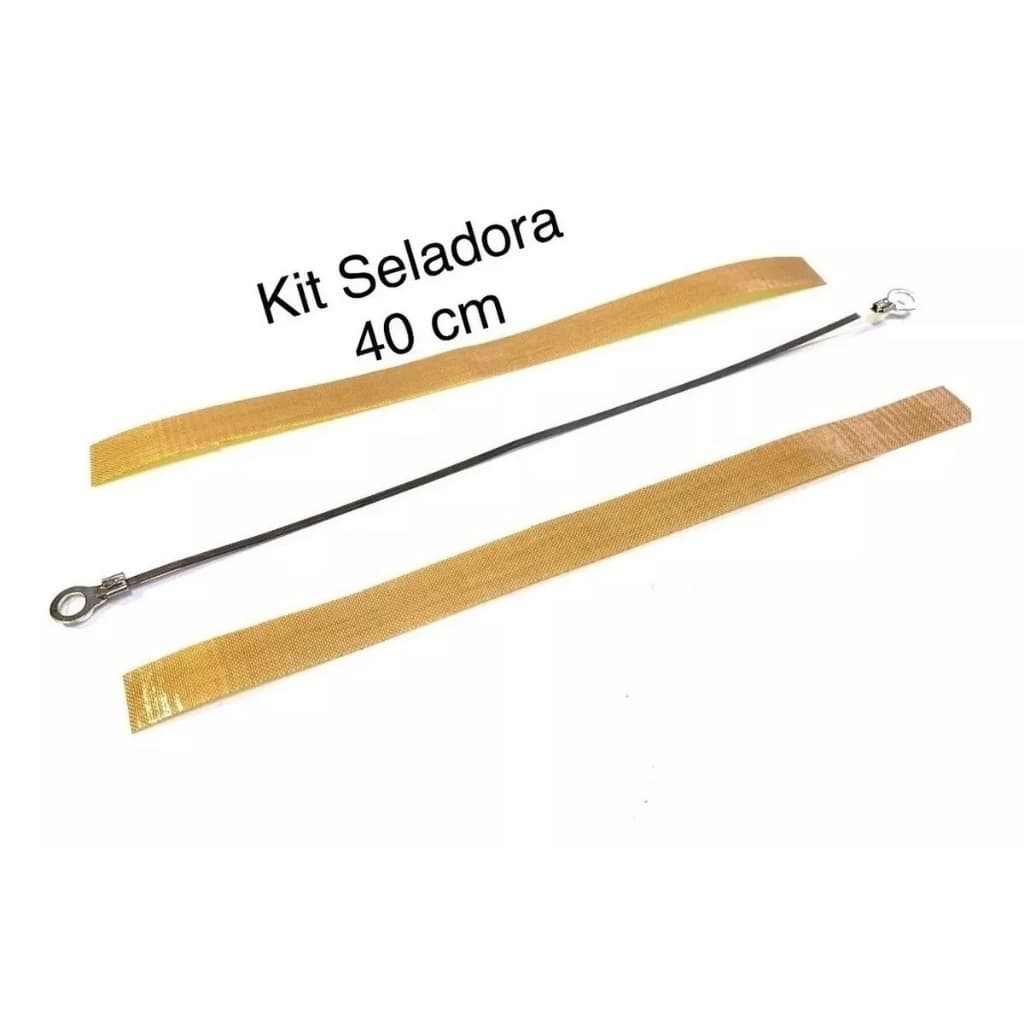 3 Kit Reparo Seladora Resistência Fita Niquel + Teflon 40cm