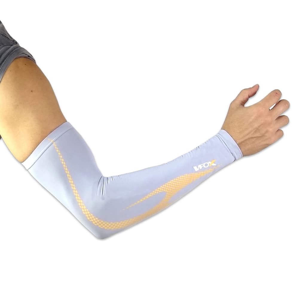 Manguito Protetor De Braço Contra Raios UV T-BLADE V-FOX Cinza Claro
