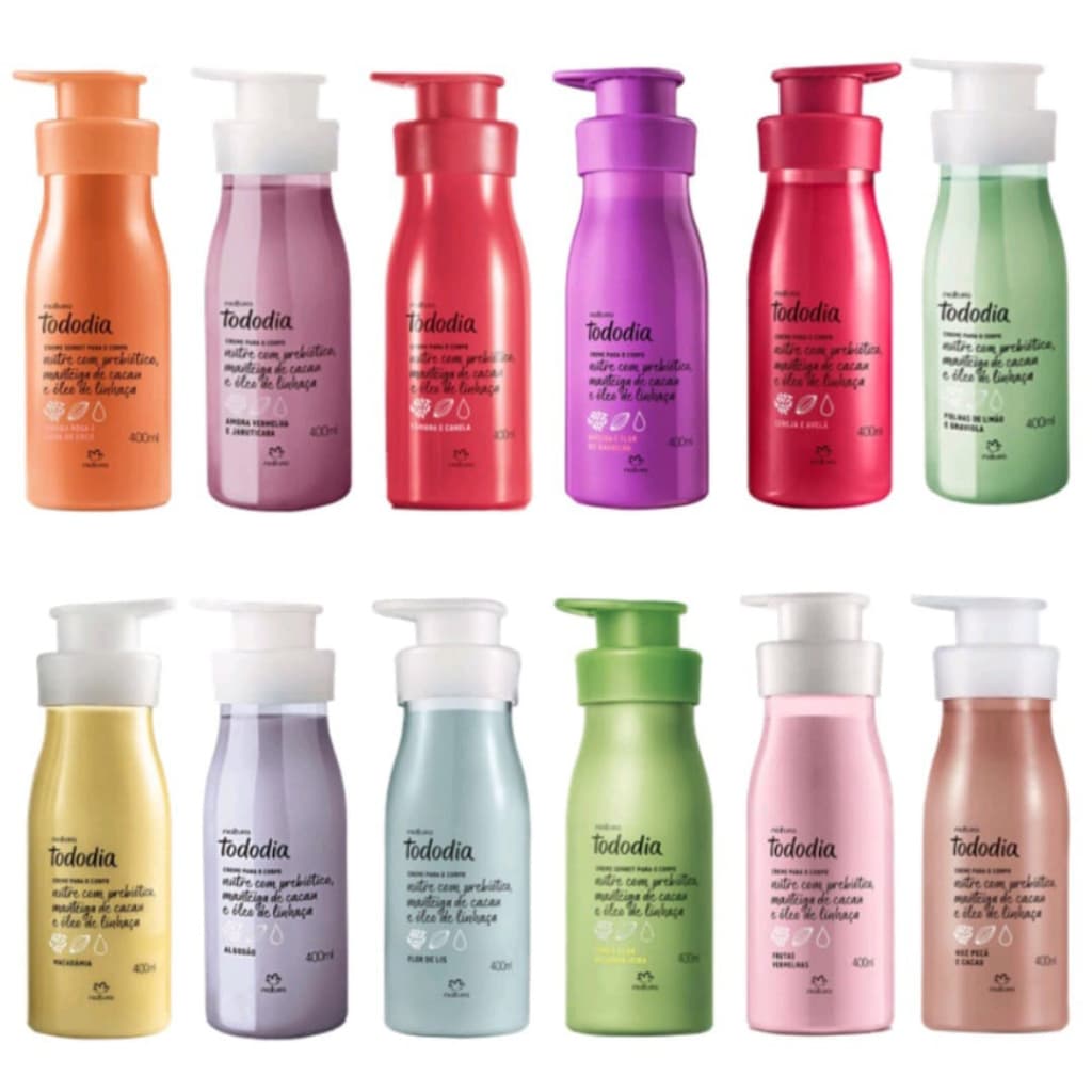 Natura Creme Hidratante tododia Regular 400ml Várias Fragrâncias