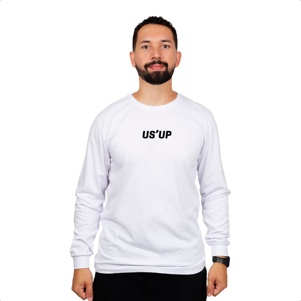 Camisa Manga Comprida Longa Casual Para o Dia a dia Frio Inverno Estampada Cores Algodão Premium