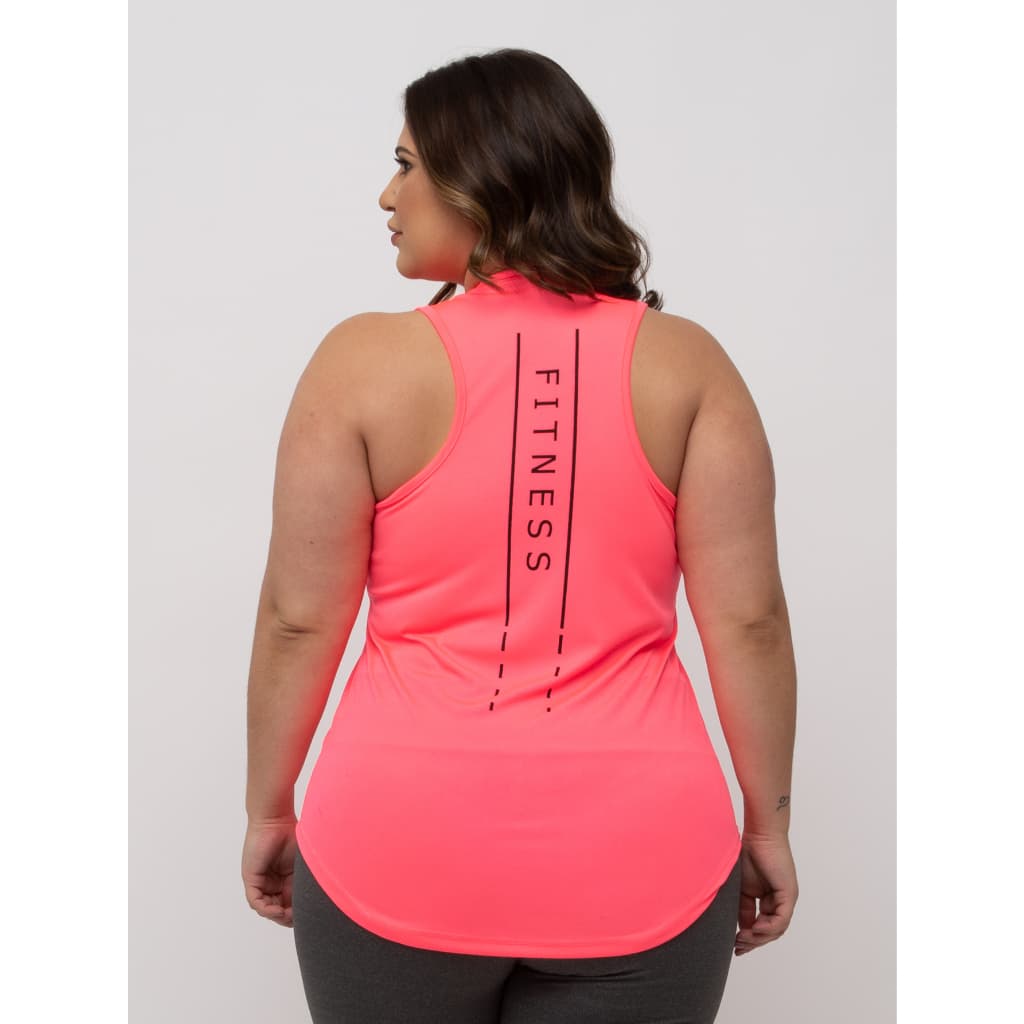 Regata Dry Fit Estampada Plus size Feminina