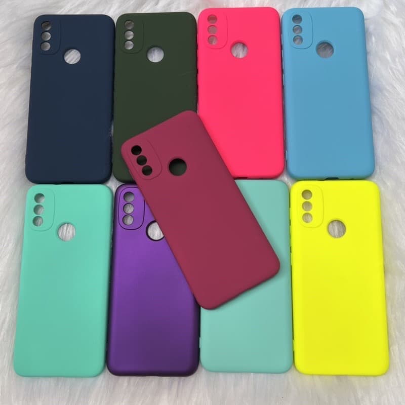 Capa Capinha Silicone Motorola Moto E20 Aveludada