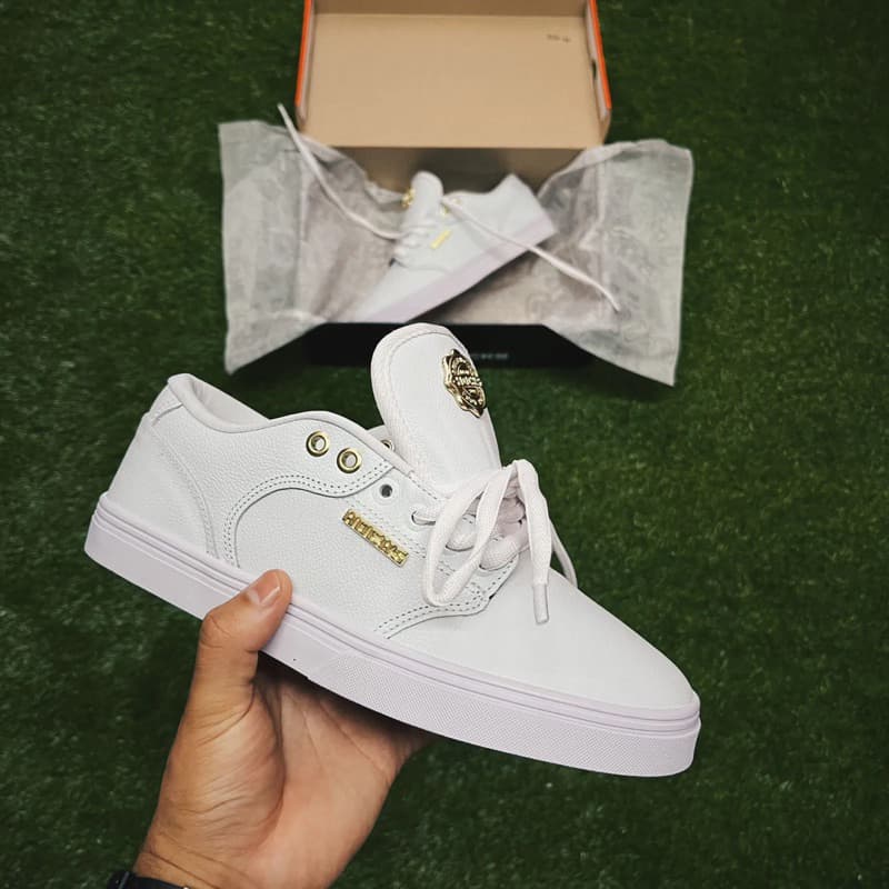 Tênis Hocks Original Montreal New White Gold Tenis Skate Hocks Masculino Confortável Casual Baixo Skatista