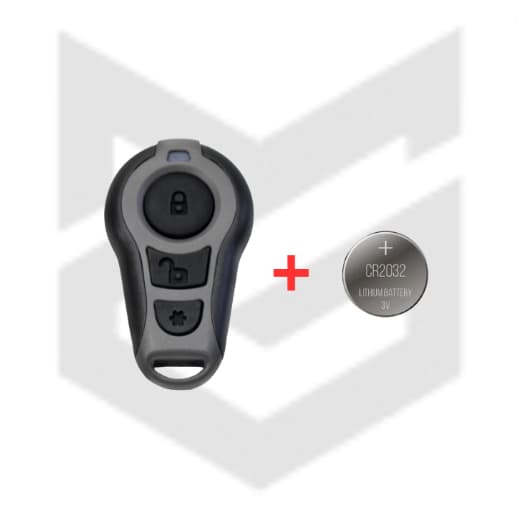 Capa Carcaça Controle Alarme Defendertech Stetsom Fks Sistec + Bateria