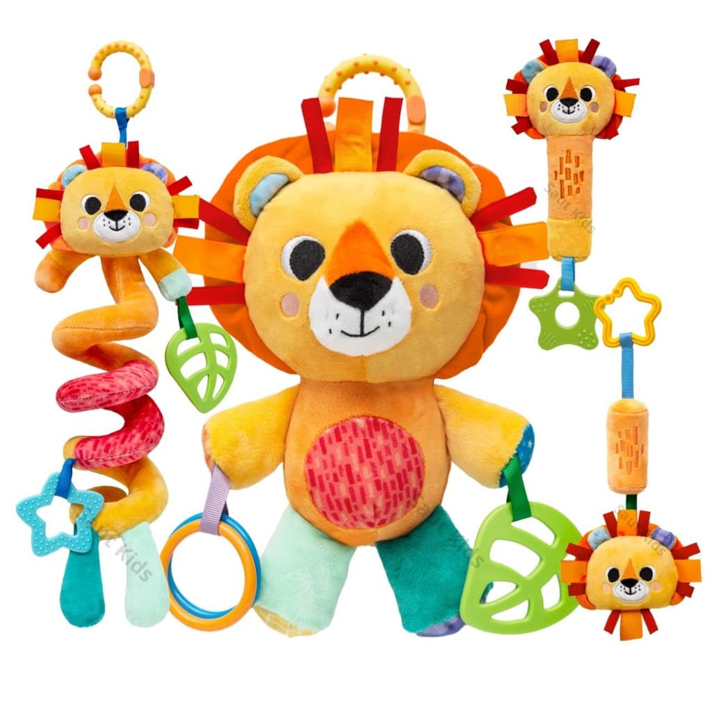 Brinquedos para Bebê Móbile Espiral Chocalho Treme Treme Molinha Buba Leãozinho Brinquedo Infantil Pelúcia Menino Menina