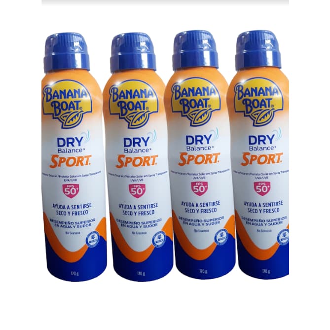 KIT 4 Protetor Solar Dry Balance Sport aerosol 170g  facial/corporal