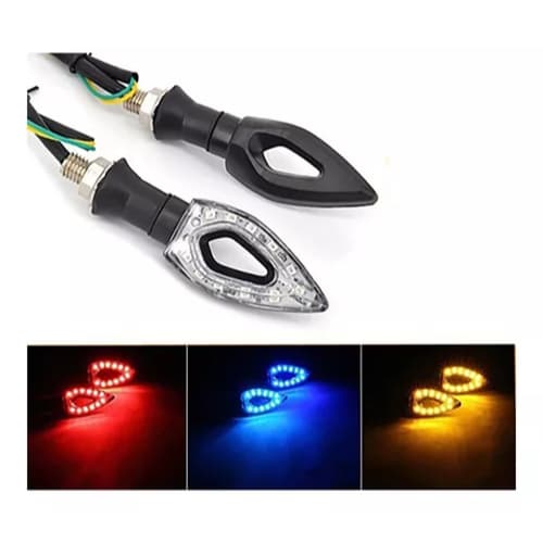 Pisca Seta Esportiva Moto LED CB 300 XRE Fazer CBX 250 Titan Universal