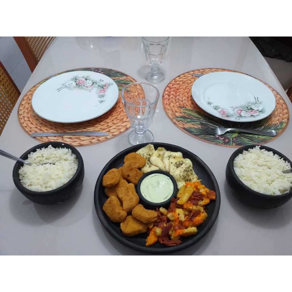 Petisqueira De Barro Porções e Molhos Tamanho G + 2 Cumbucas