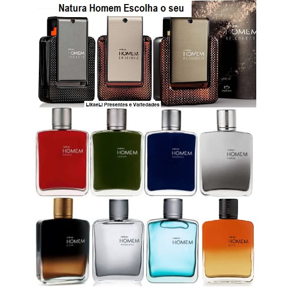 Natura Homem Desodorante Colônia Classico ou Deo Parfum Conteúdo: 100 ml.