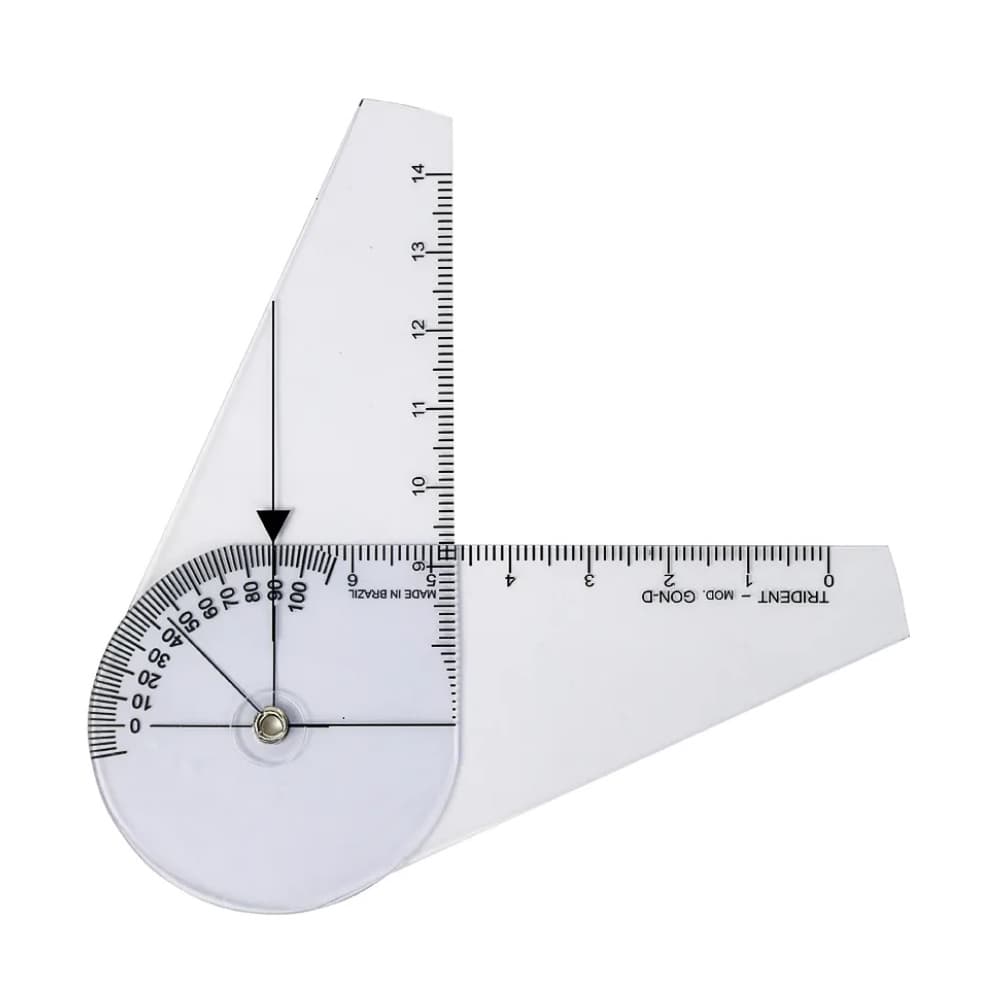 Goniômetro Pequeno De Dedo 14cm - Para Medir Amplitude De Articulação