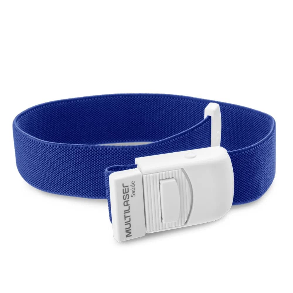 Garrote Em Tecido Elástico Azul Multilaser - Saúde/Fisioterapia/Enfermagem - HC425