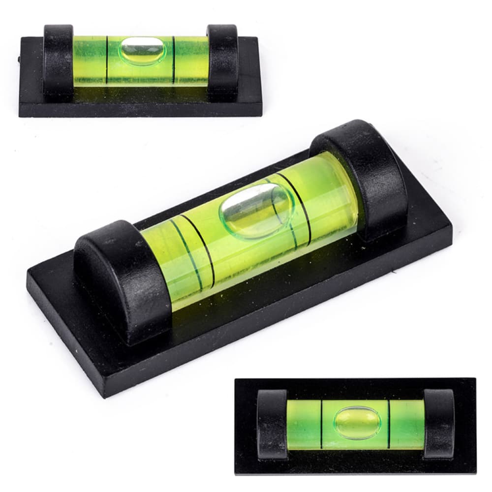 Nível bolha base magnética portátil 40x17mm retangular