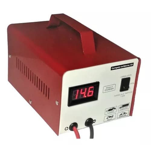 Carregador De Bateria 50a 12v C/ Auxiliar De Partida Cv50ah