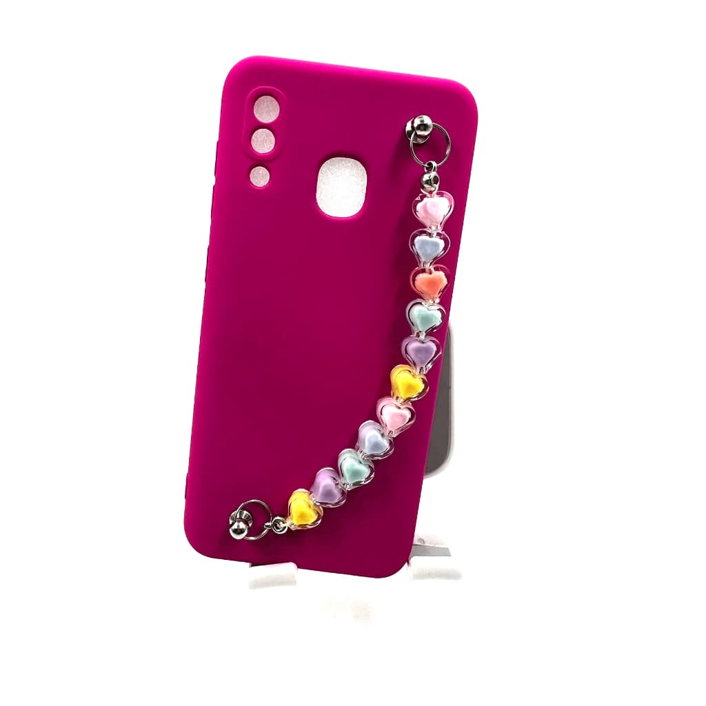 Capa Capinha Aveludada Anti-queda Para samsung calaxy A20 A20S A30 A30S A50 com pulseira ( CORAÇÃO P)