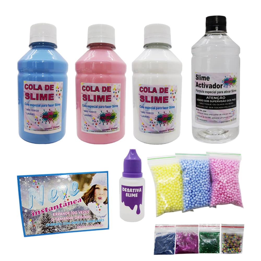 KIT SLIME DIVERTIDO PARA PRESENTE NATAL E DIA DAS CRIANÇAS