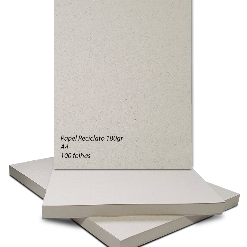Papel Reciclato 180g A4 100 Folhas