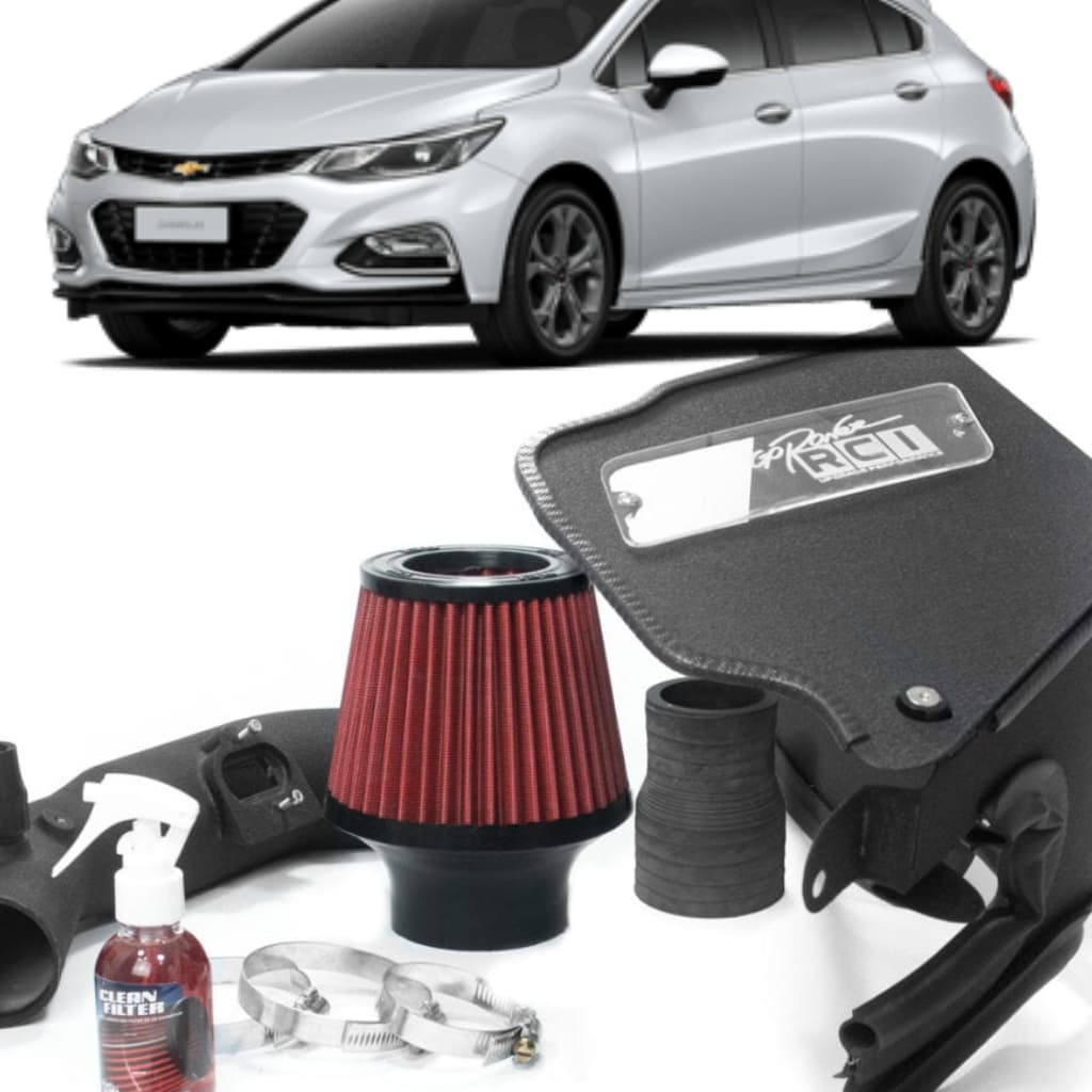 Kit Intake Filtro De Ar Esportivo Cruze 1.4 Turbo Rci014