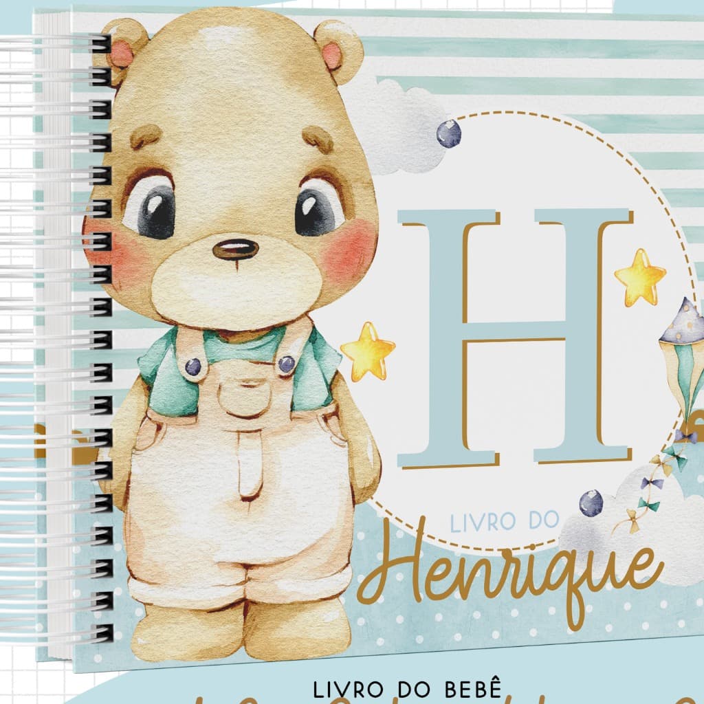 Livro do Bebê + Caderneta atualizada Menino novos temas!