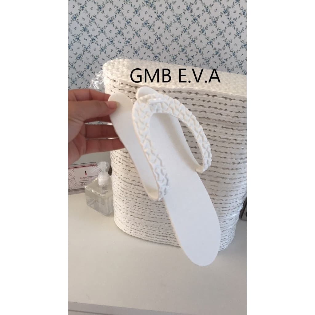 Chinelo EVA Descartável 6 mm Tamanho 37 ou 42 com 50 pares.
