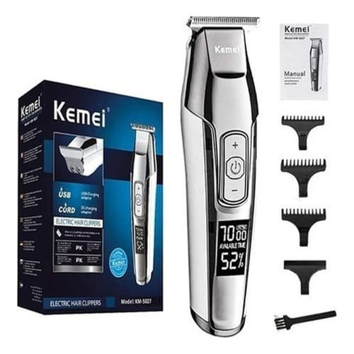 Máquina De Cortar Cabelo Acabamento Profissional Aparar Pelos barbeador Kemei Original Km-5027