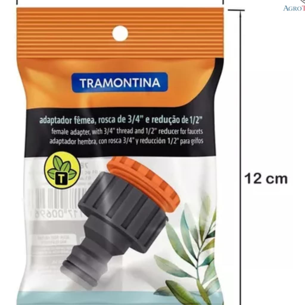 Adaptador Fêmea Rosca 3/4 E Redução 1/2 Tramontina