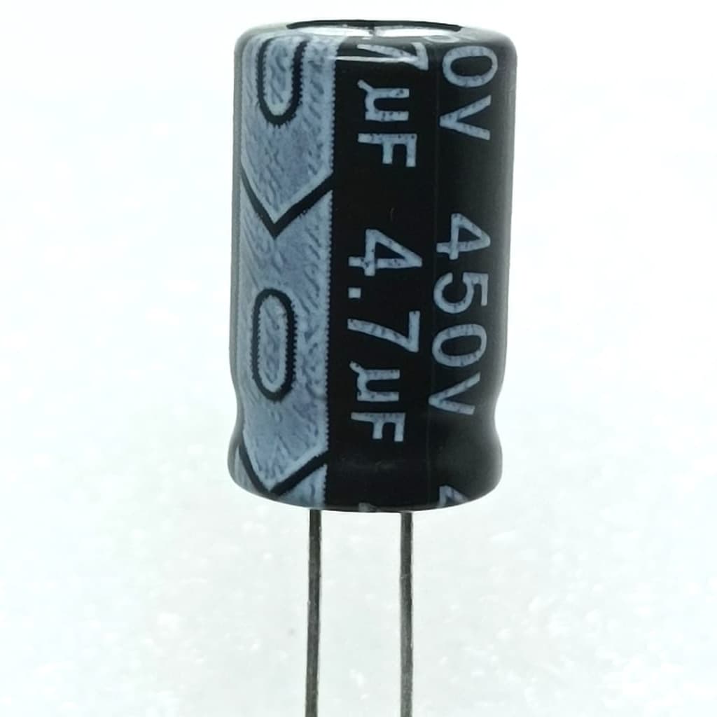 10x Capacitor Eletrolítico 4,7uf x 450v - 105ºC