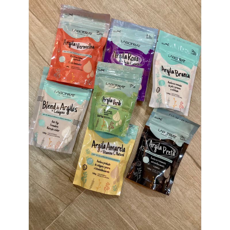 Argila natural em Pó 100g- Labotrat