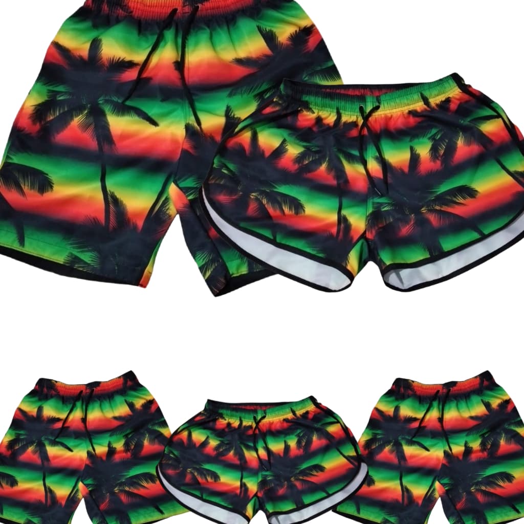 Bermuda de Praia Masculina ou Shortinho Feminino ou Infantil para montar Kit Familia-Valor de 1 Peça