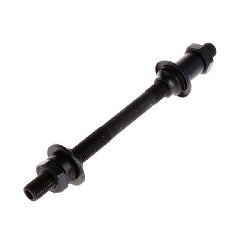 Eixo traseiro furado 3/8 preto com espaçador m10x135x145mm