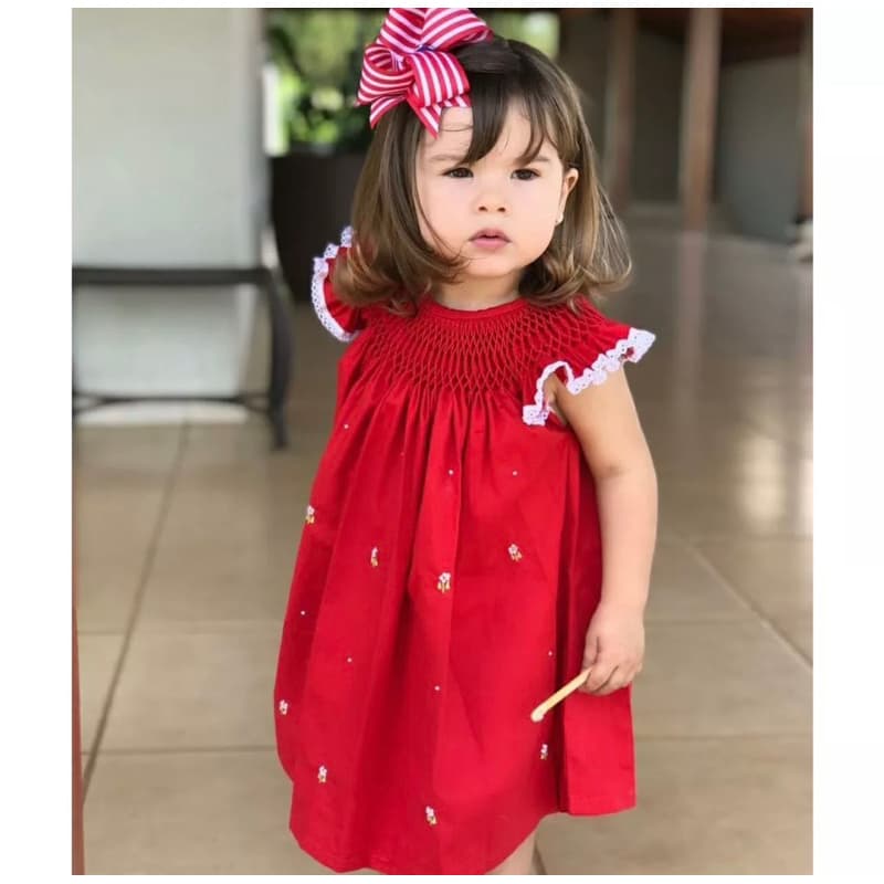 Vestido Infantil Casinha de Abelha (tamanho 6 a 12) Várias cores/Festa/Princesinhas/Meninas/Luxo