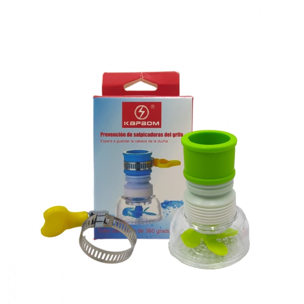 Filtro Extensor de Torneira Kapbom Bico Chuveirinho Sanfonado para Respingo Retrátil Giratório 360° KA-1285
