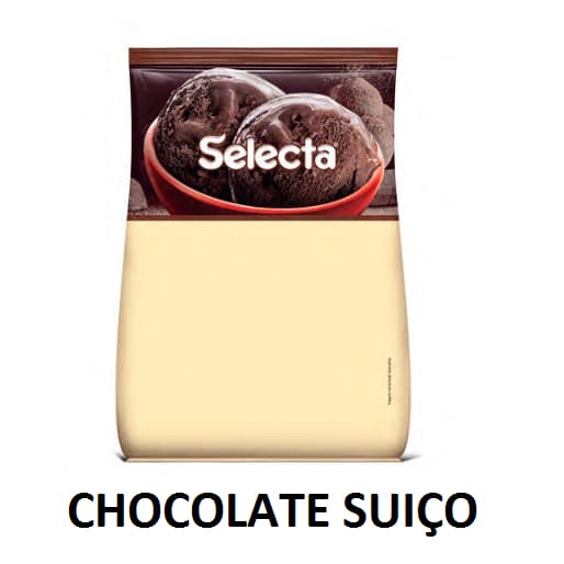 Pó Saborizante P/ Sorvetes Selecta Algemix Chocolate Suiço 1kg