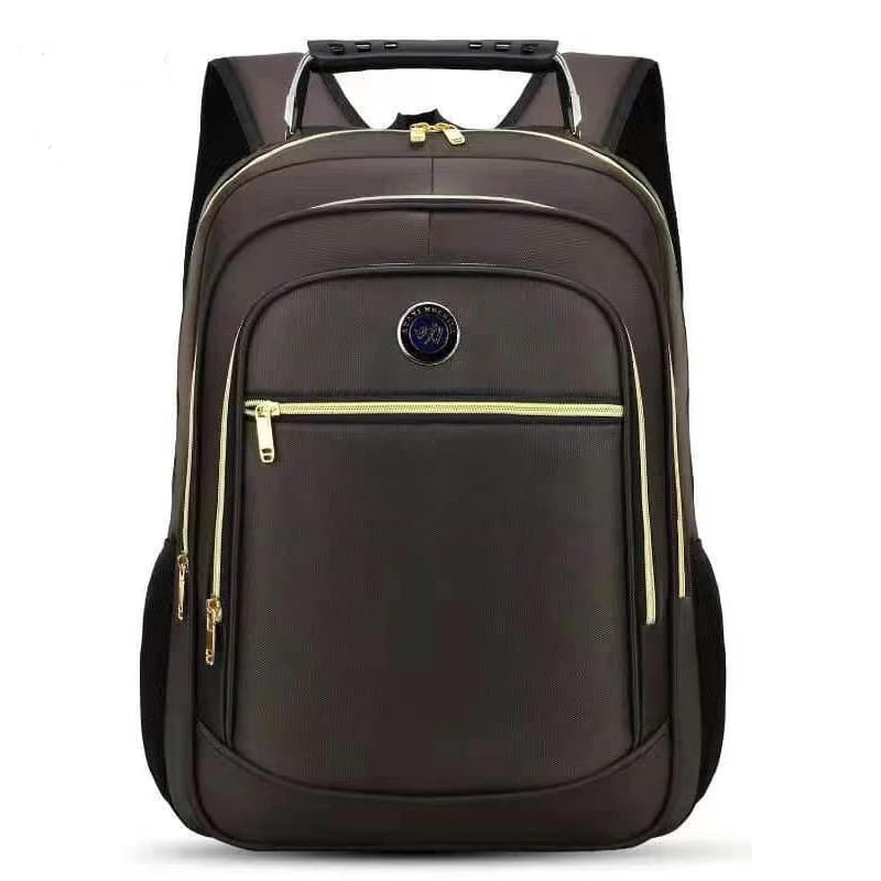 Mochila Escolar Bem Espaçosa Para Notebook Faculdade Trabalho Viagem Reforçada Zíper Dourado