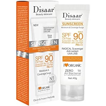 Protetor Solar Facial Orgânico Sem Óleo 90 Max Disaar 40g Disaar Beauty Skincare Creme