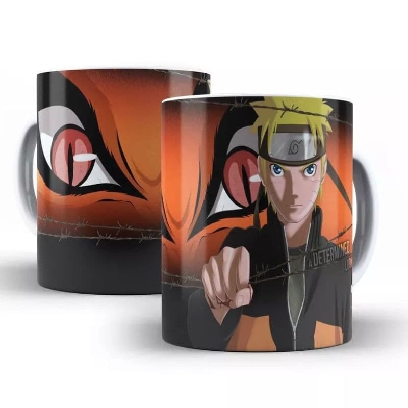 Caneca Anime Naruto Uzumaki E Raposa De Nove Caudas